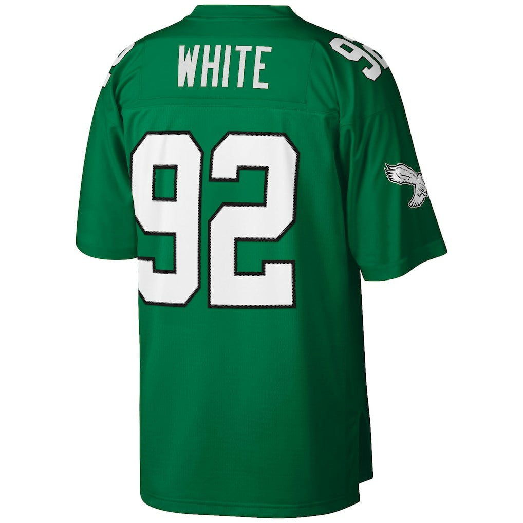 Reggie White Philadelphia Eagles Big & Tall 1990 Retired Player Replica Jersey - Kelly Green - Mitchell & Ness