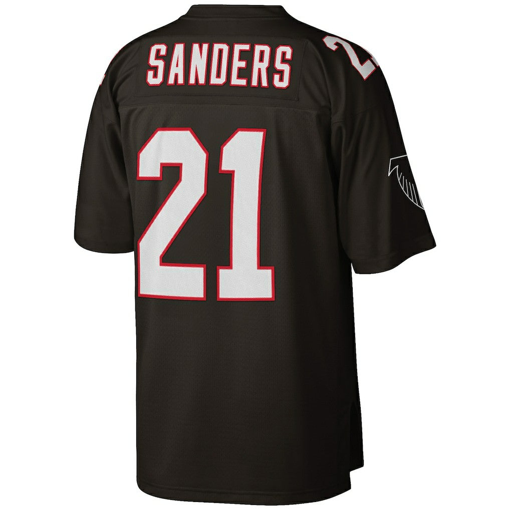 Deion Sanders Atlanta Falcons Big & Tall 1992 Retired Player Replica Jersey - Black - Mitchell & Ness