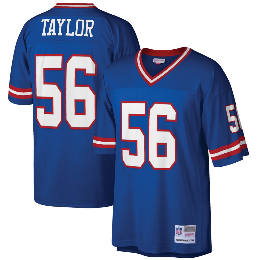 Lawrence Taylor New York Giants Big & Tall 1986 Retired Player Replica Jersey - Royal - Mitchell & Ness