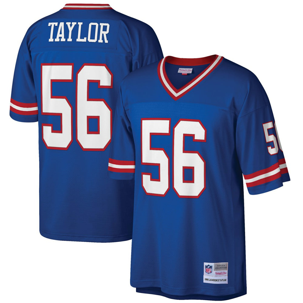 Lawrence Taylor New York Giants Big & Tall 1986 Retired Player Replica Jersey - Royal - Mitchell & Ness