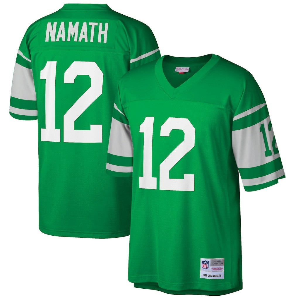 Joe Namath New York Jets Big & Tall 1968 Retired Player Replica Jersey - Green - Mitchell & Ness