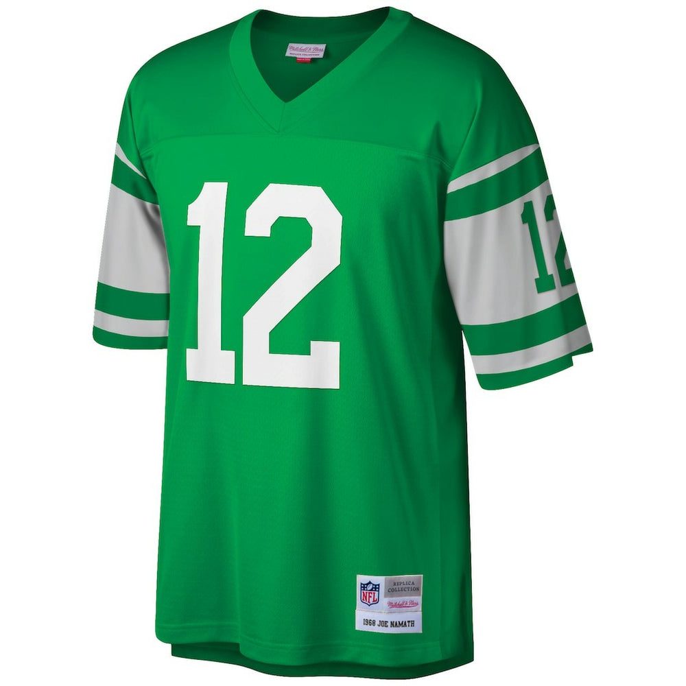 Joe Namath New York Jets Big & Tall 1968 Retired Player Replica Jersey - Green - Mitchell & Ness