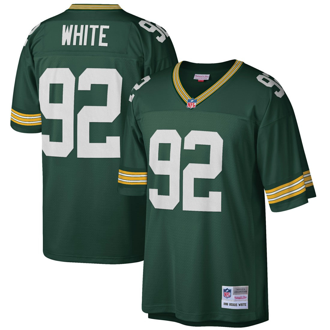Reggie White Green Bay Packers Big & Tall 1996 Retired Player Replica Jersey - Green - Mitchell & Ness