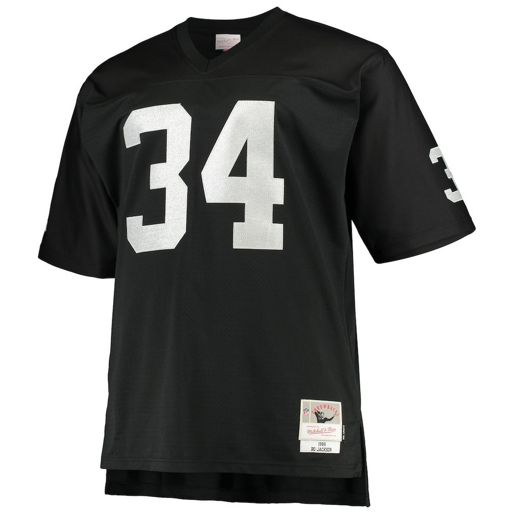Bo Jackson Las Vegas Raiders Big & Tall 1988 Retired Player Replica Jersey - Black - Mitchell & Ness