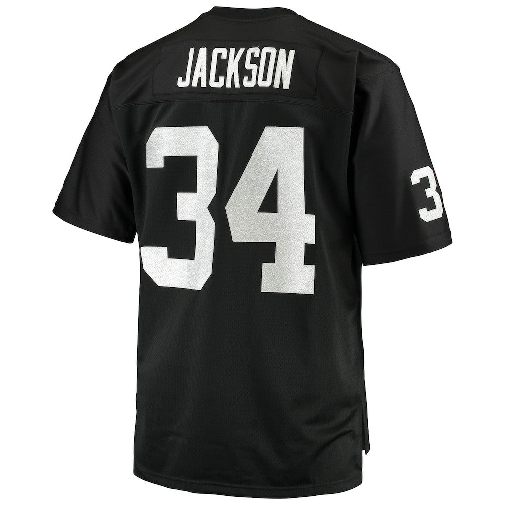 Bo Jackson Las Vegas Raiders Big & Tall 1988 Retired Player Replica Jersey - Black - Mitchell & Ness