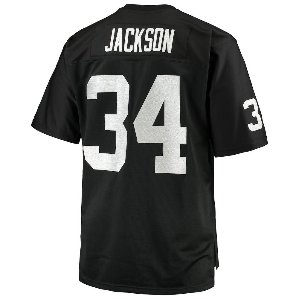 Bo Jackson Las Vegas Raiders Big & Tall 1988 Retired Player Replica Jersey - Black - Mitchell & Ness