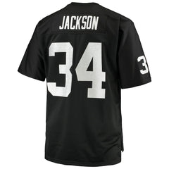 Bo Jackson Las Vegas Raiders Big & Tall 1988 Retired Player Replica Jersey - Black - Mitchell & Ness
