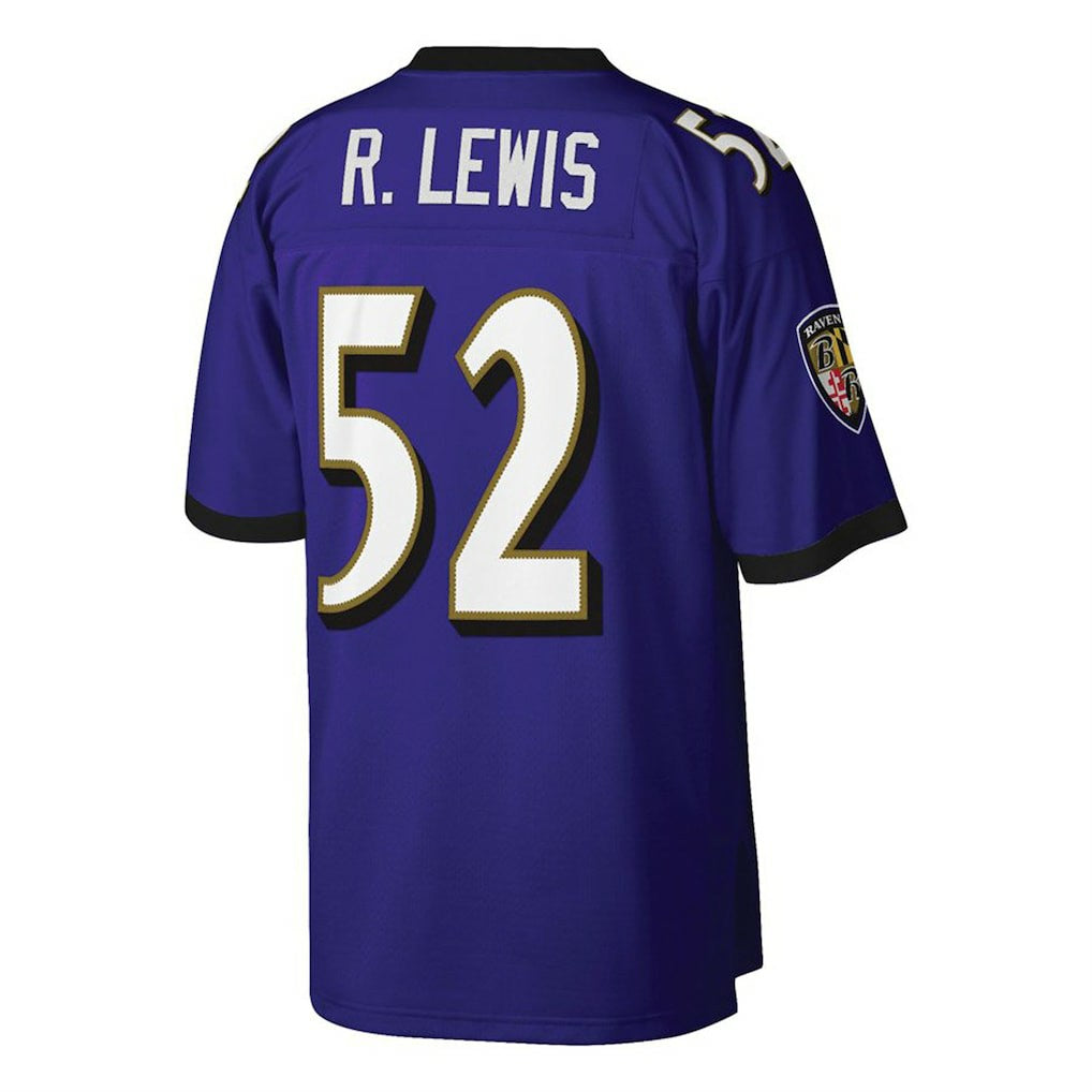 Ray Lewis Baltimore Ravens Big & Tall 2000 Retired Player Replica Jersey - Purple - Mitchell & Ness