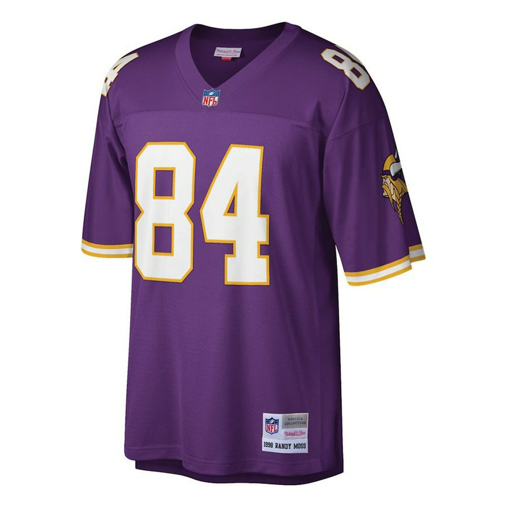 Randy Moss Minnesota Vikings Big & Tall 1998 Retired Player Replica Jersey - Purple - Mitchell & Ness