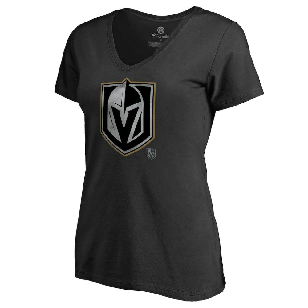 Vegas Golden Knights Women's Core Smoke V-Neck T-Shirt - Black | NHL near me