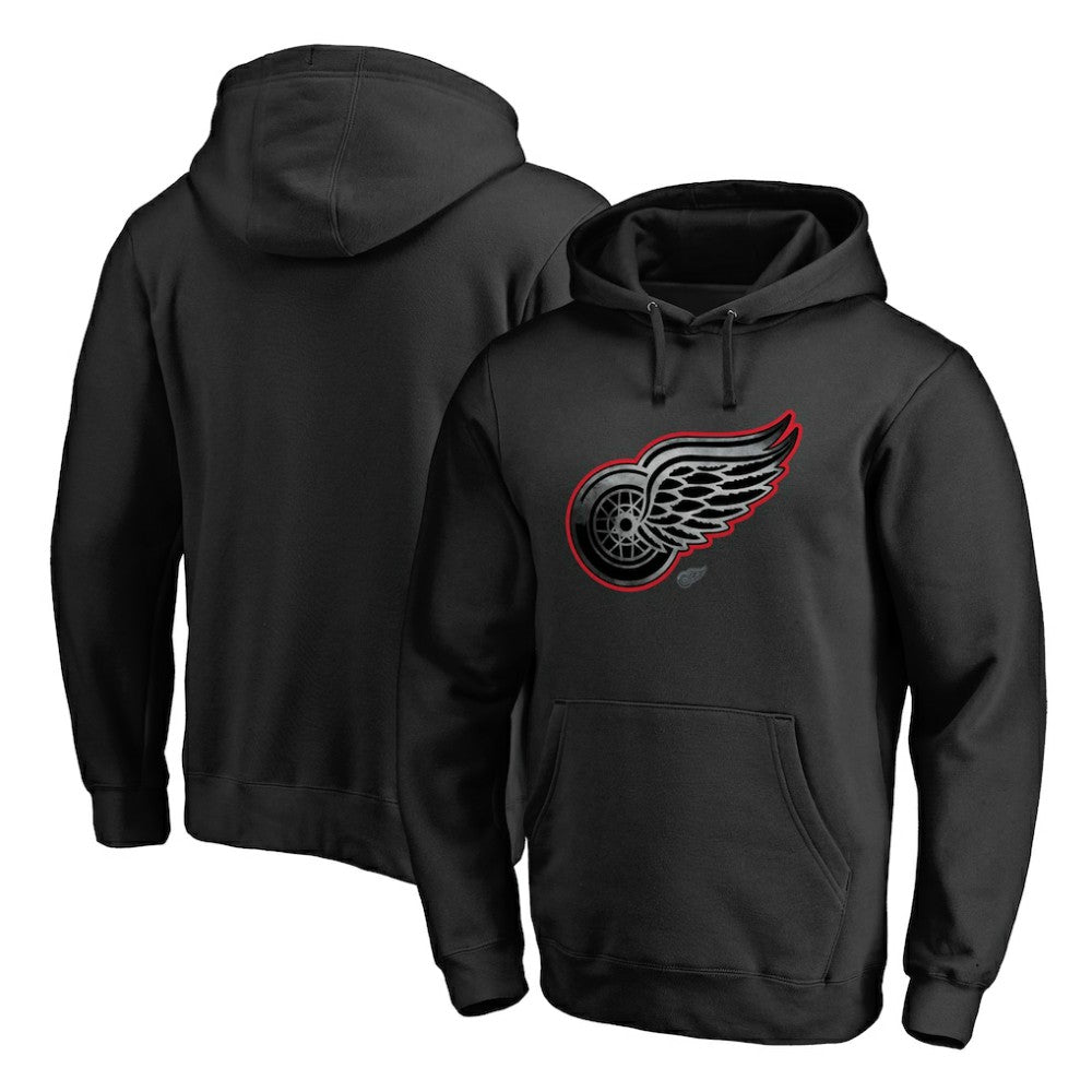 Detroit Red Wings Core Smoke Pullover Hoodie - Black | NHL discount
