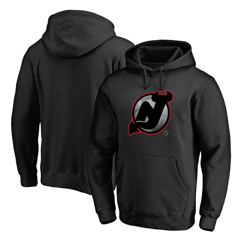 New Jersey Devils Core Smoke Pullover Hoodie - Black | NHL Lifestyle