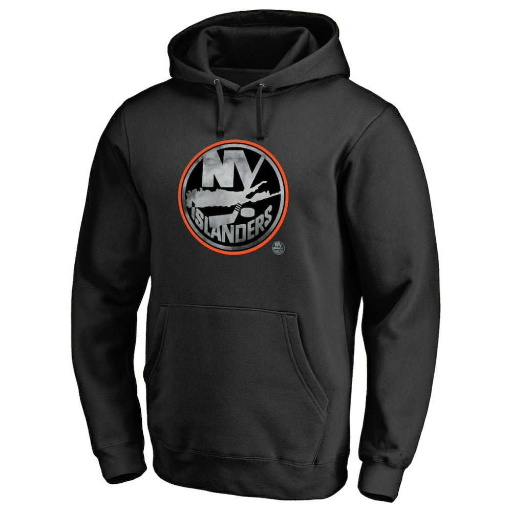 New York Islanders Core Smoke Pullover Hoodie - Black | NHL Lifestyle