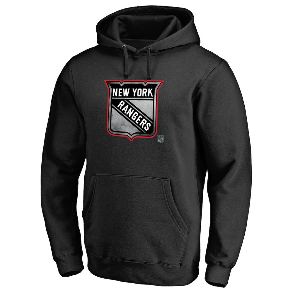 New York Rangers Core Smoke Pullover Hoodie - Black | NHL on sale
