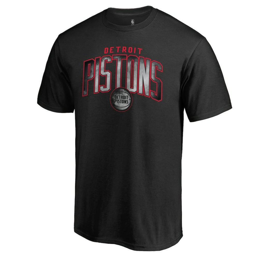 Detroit Pistons Arch Smoke T-Shirt Black