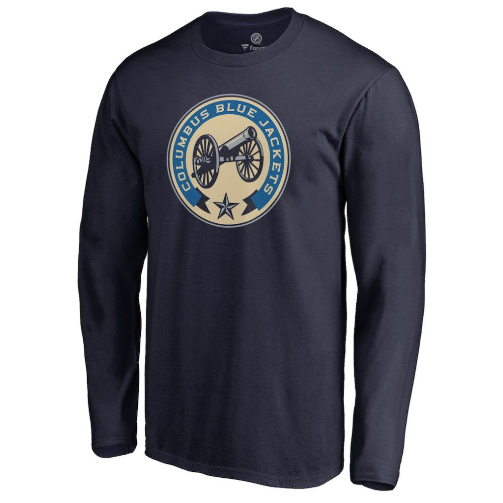 Columbus Blue Jackets Team Alternate Long Sleeve T-Shirt - Navy | NHL near me