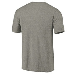 Charlotte Hornets Primary Logo Left Chest Distressed Tri-Blend T-Shirt Gray