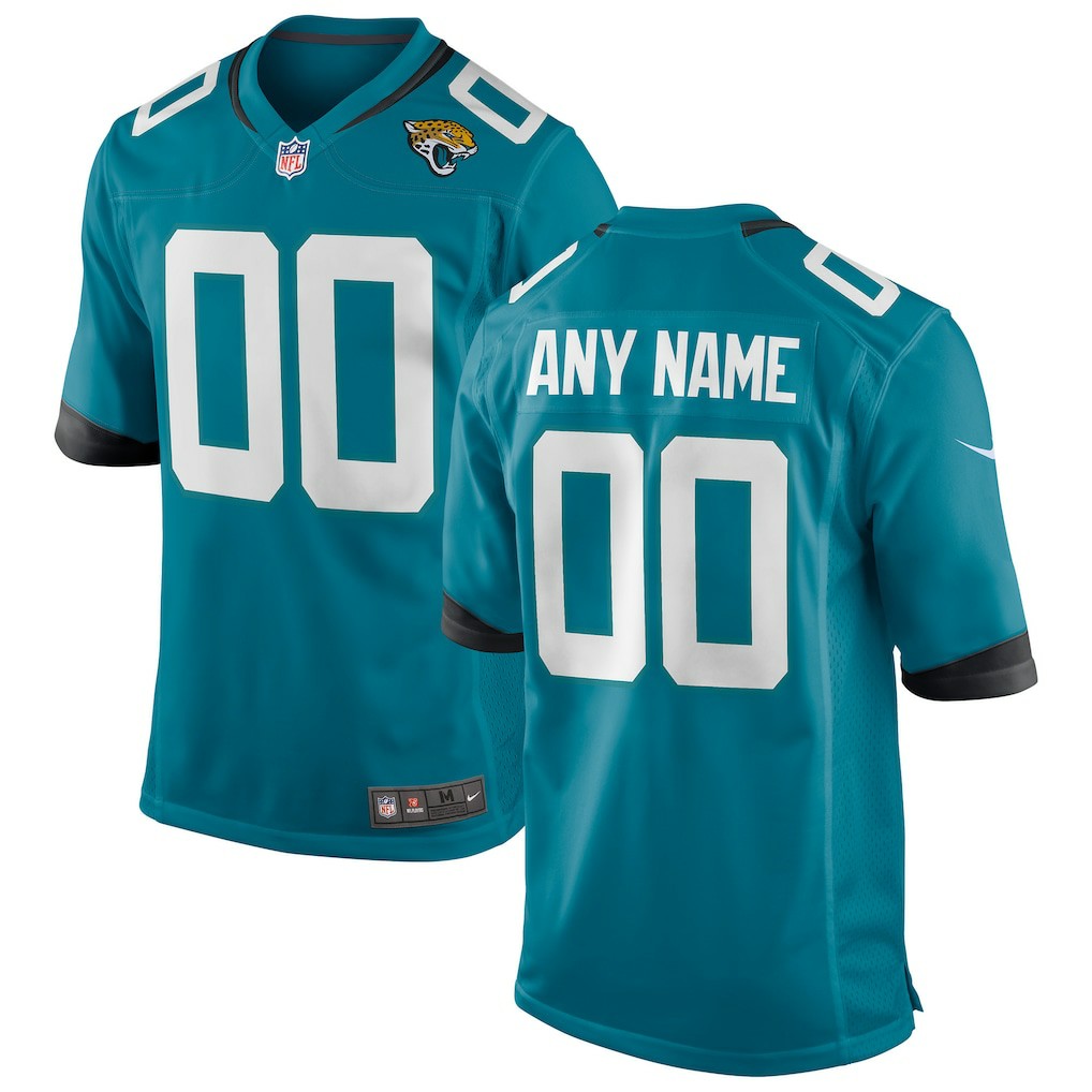 Jacksonville Jaguars Youth Custom Game Jersey - Teal - Nike