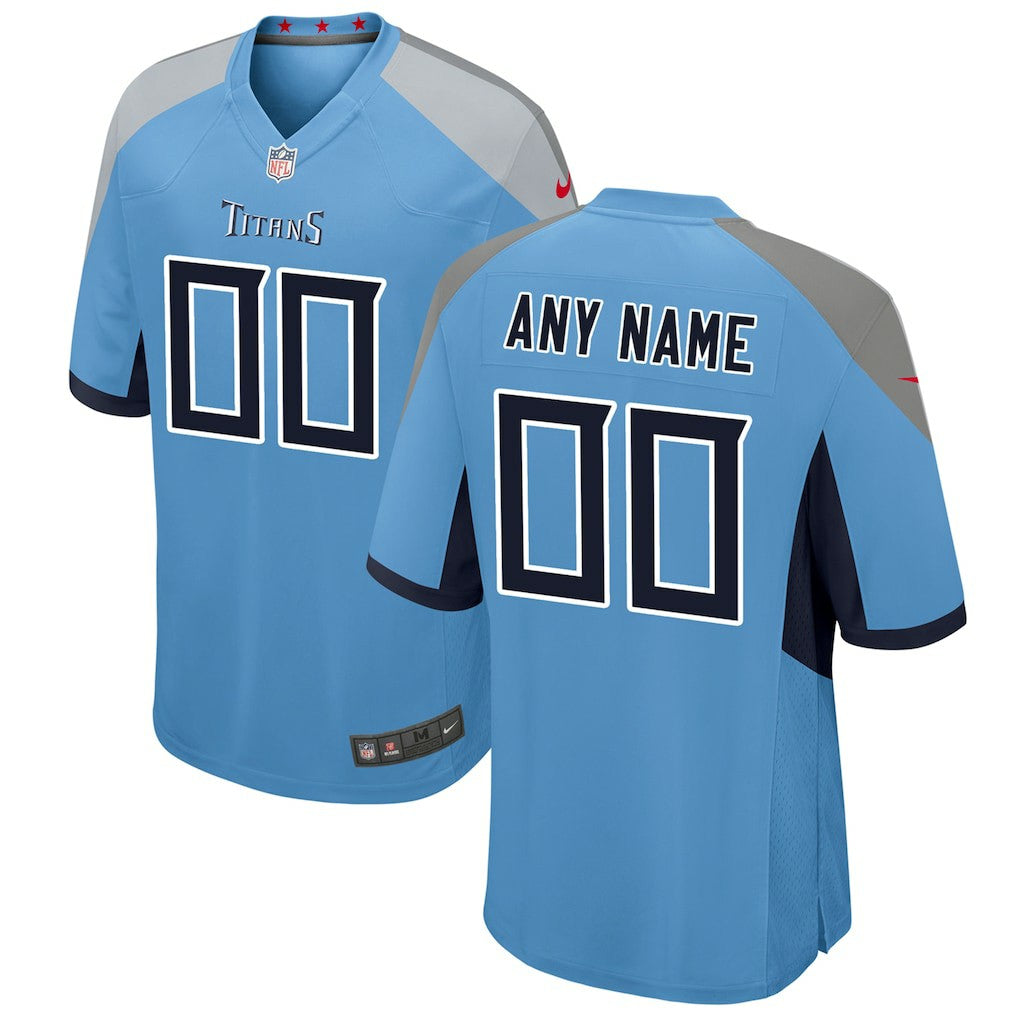 Tennessee Titans Youth Alternate Custom Game Jersey - Light Blue - Nike