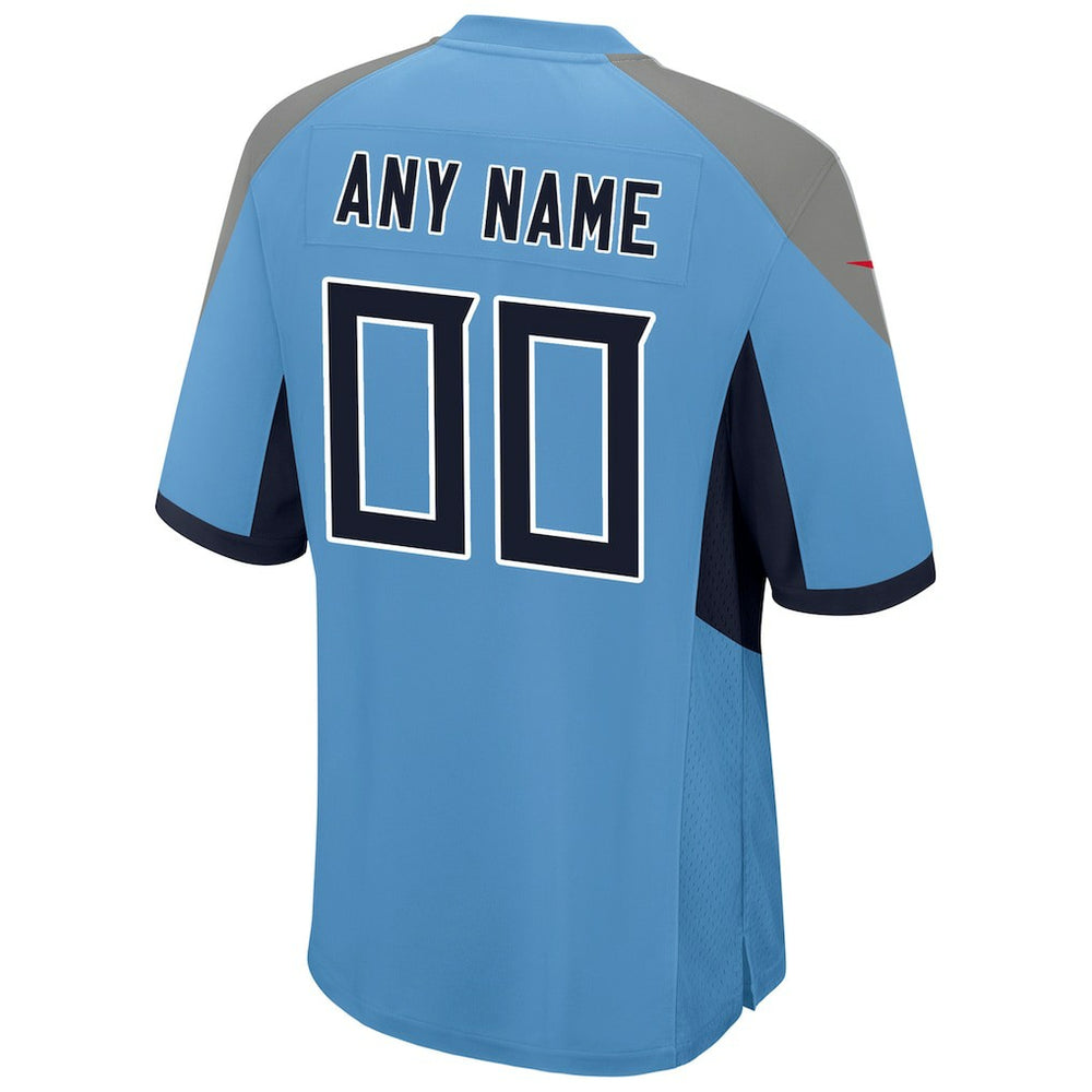 Tennessee Titans Youth Alternate Custom Game Jersey - Light Blue - Nike