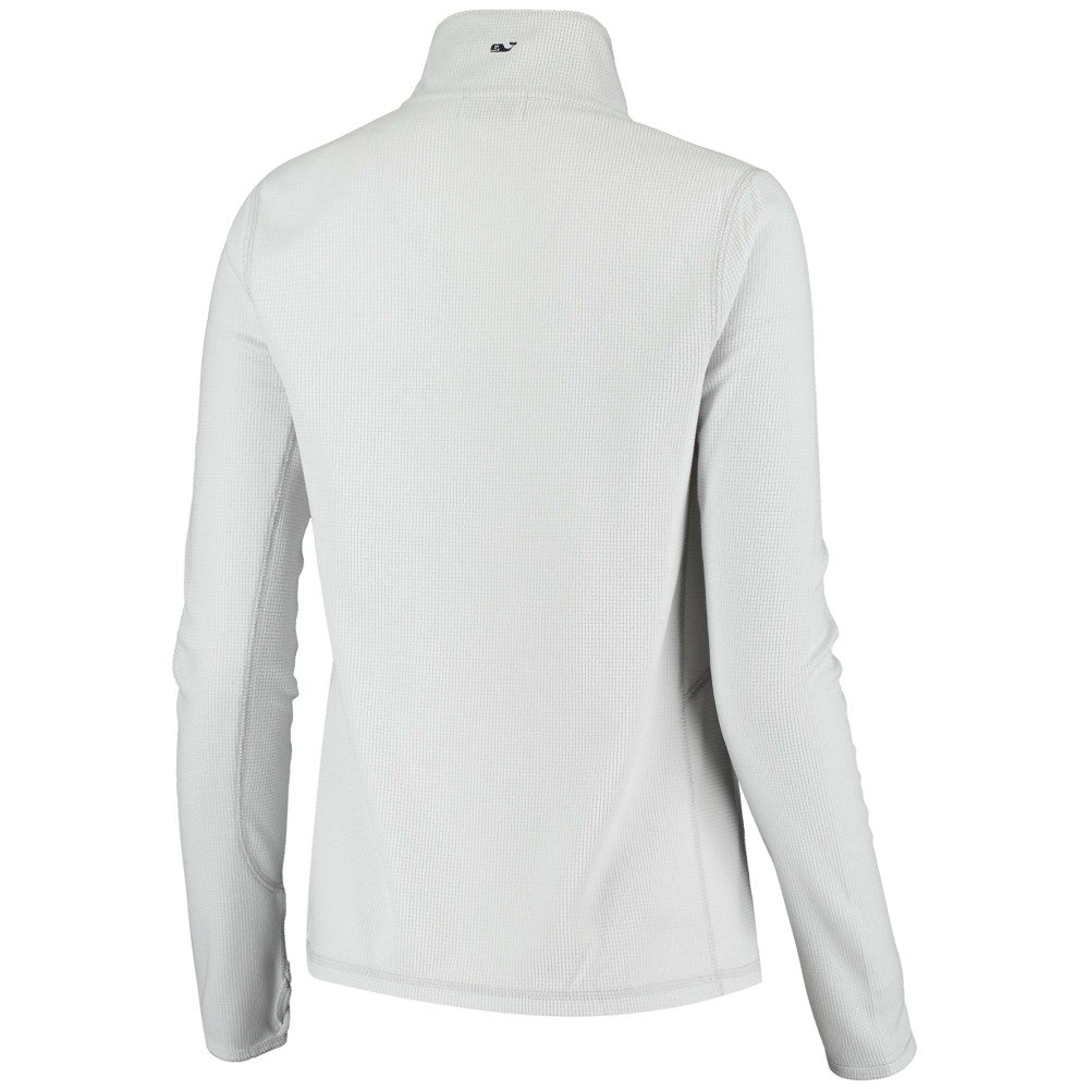 Miami Marlins Vineyard Vines Women's Performance Grid Half-Zip Pullover Top Online