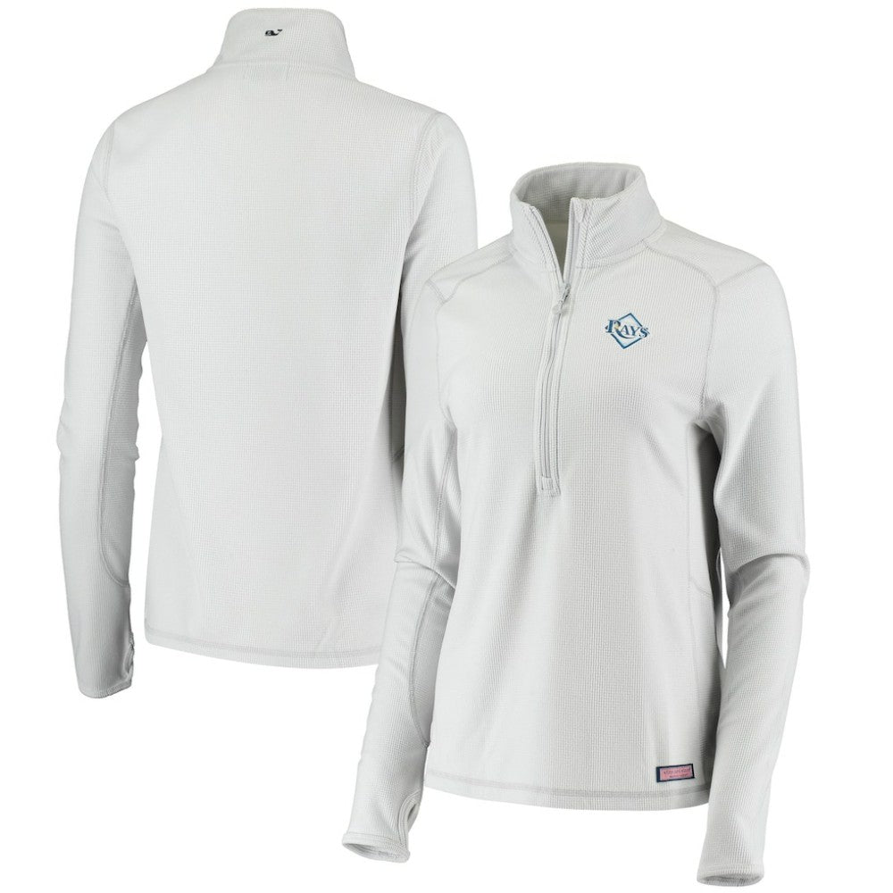 Tampa Bay Rays Vineyard Vines Women's Performance Grid Half-Zip Pullover Top Online
