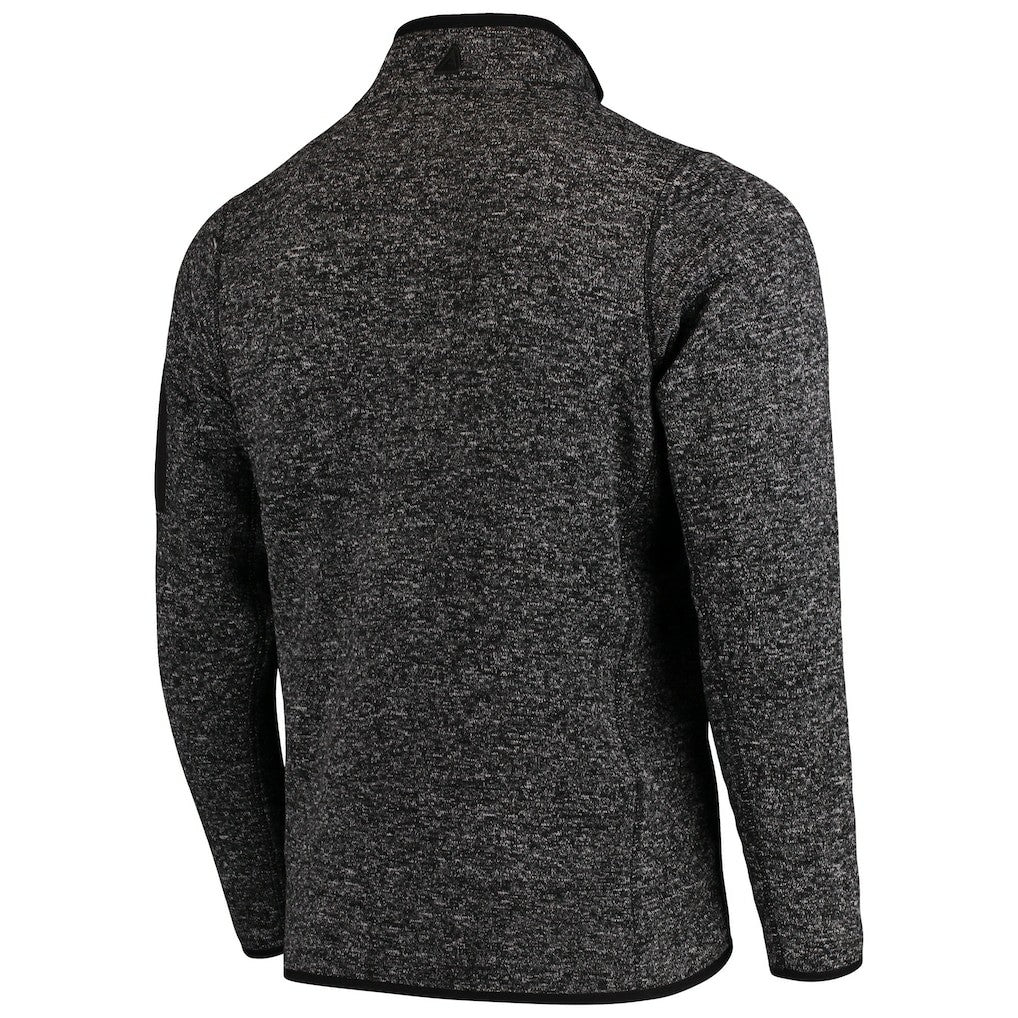 Buffalo Bills Antigua Fortune Quarter-Zip Pullover Jacket - Heathered Black - NFL