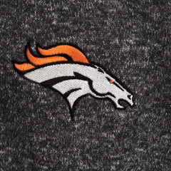Denver Broncos Antigua Fortune Quarter-Zip Pullover Jacket - Heather Black - NFL
