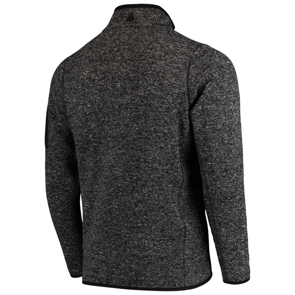 Denver Broncos Antigua Fortune Quarter-Zip Pullover Jacket - Heather Black - NFL