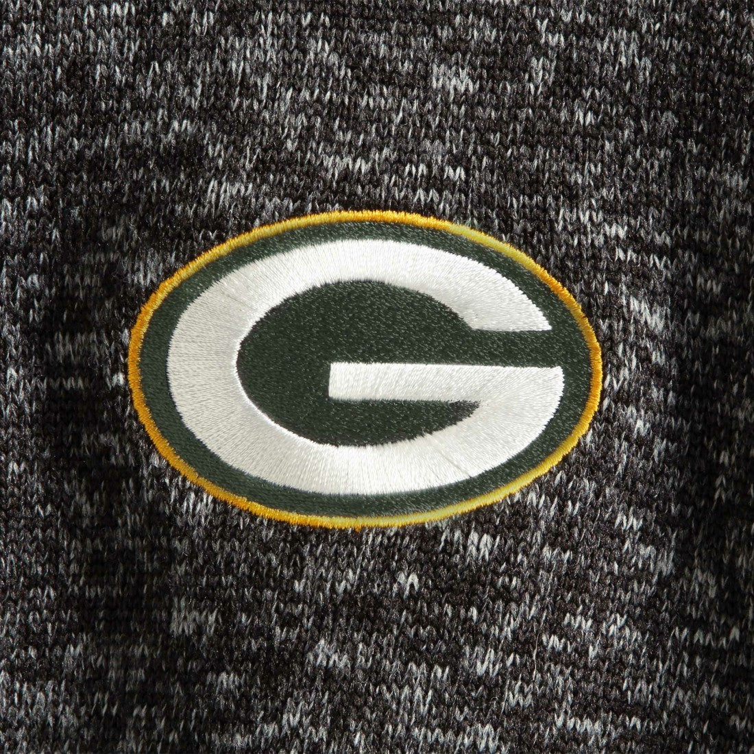 Green Bay Packers Antigua Fortune Quarter-Zip Pullover Jacket - Heather Black - NFL