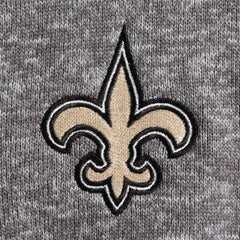 New Orleans Saints Antigua Fortune Quarter-Zip Pullover Jacket - Charcoal - NFL