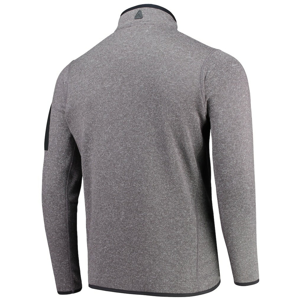 New Orleans Saints Antigua Fortune Quarter-Zip Pullover Jacket - Charcoal - NFL