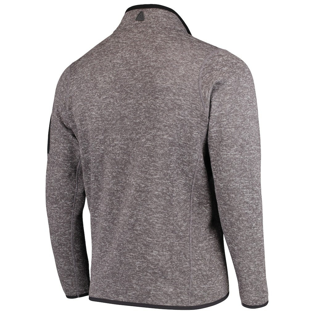 Philadelphia Eagles Antigua Fortune Quarter-Zip Pullover Jacket - Charcoal - NFL