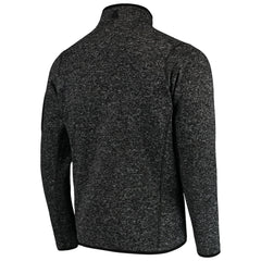 Philadelphia Eagles Antigua Fortune Quarter-Zip Pullover Jacket - Heather Black - NFL