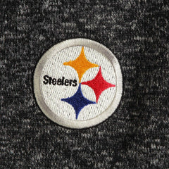 Pittsburgh Steelers Antigua Fortune Quarter-Zip Pullover Jacket - Heather Black - NFL