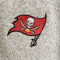 Tampa Bay Buccaneers Antigua Fortune Quarter-Zip Pullover Jacket - Heather Black - NFL