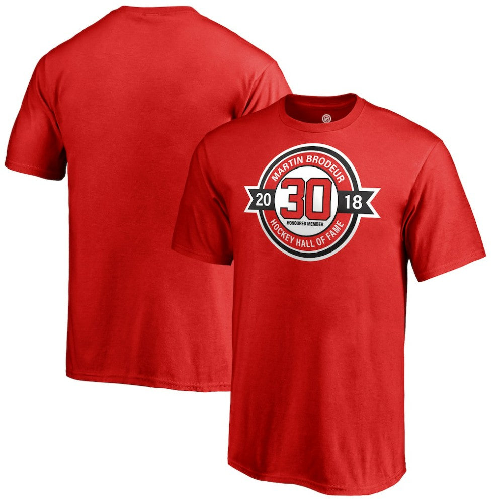 Martin Brodeur New Jersey Devils Fanatics Youth Hall of Fame T-Shirt - Red | Fanatics on sale