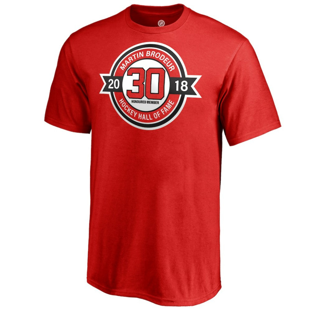 Martin Brodeur New Jersey Devils Fanatics Youth Hall of Fame T-Shirt - Red | Fanatics on sale