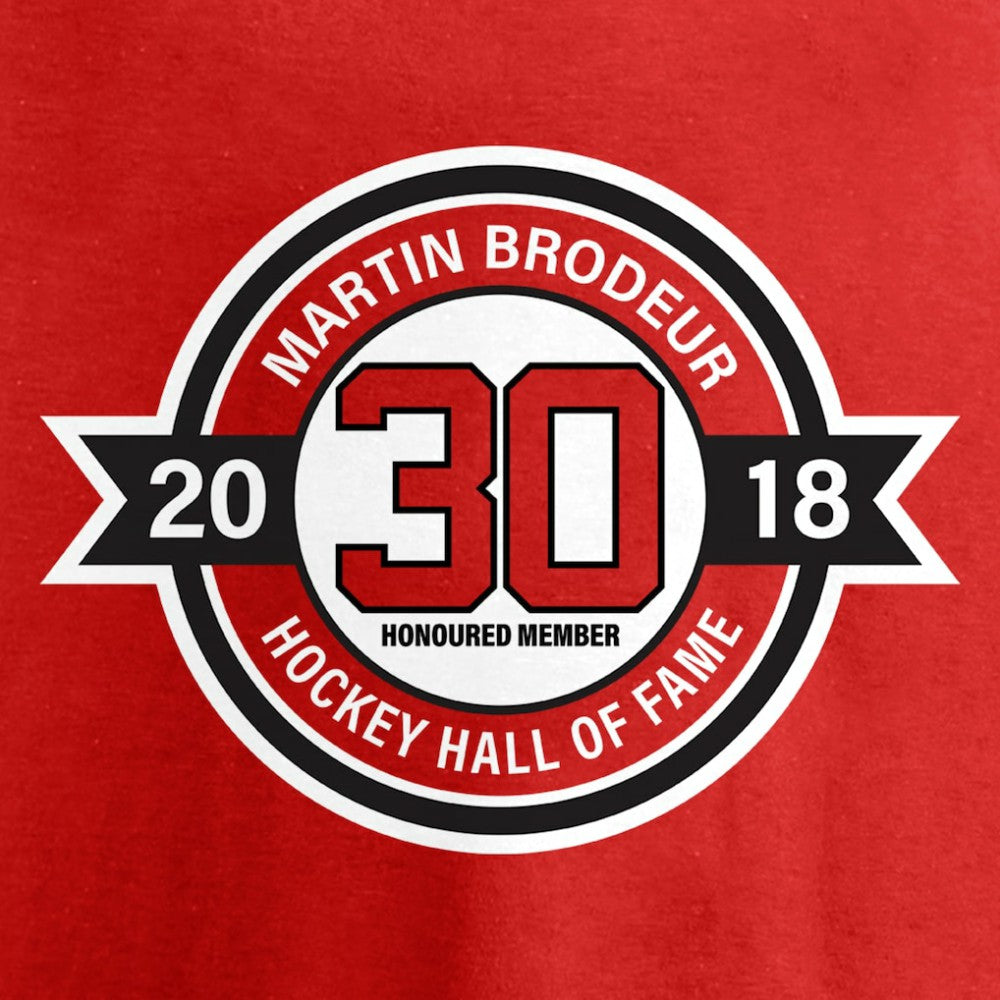 Martin Brodeur New Jersey Devils Fanatics Youth Hall of Fame T-Shirt - Red | Fanatics on sale