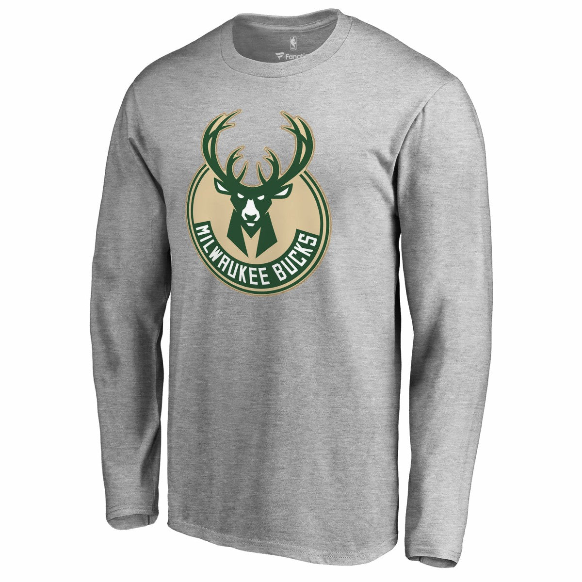 Giannis Antetokounmpo Milwaukee Bucks Team Backer Name & Number Long Sleeve T-Shirt Heathered Gray
