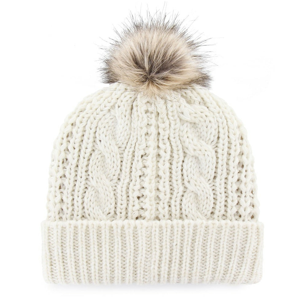 San Francisco 49ers '47 Women's Meeko Cuffed Knit Hat With Pom - White - 47 brand
