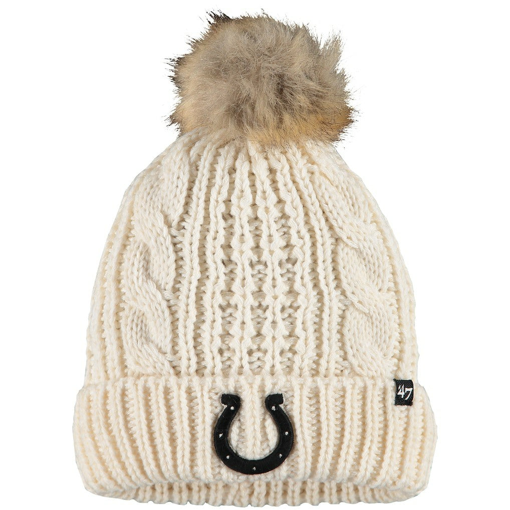 Indianapolis Colts '47 Women's Meeko Cuffed Knit Hat - Cream - 47 brand