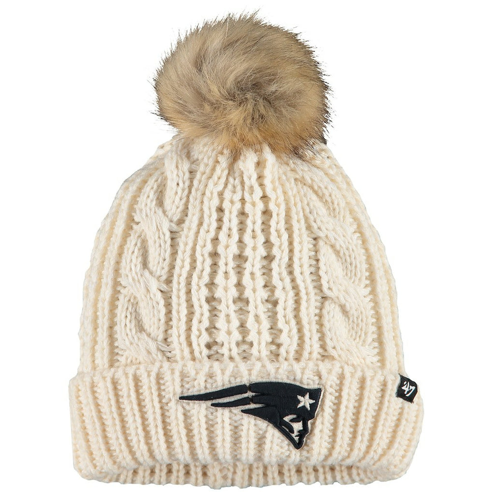 New England Patriots '47 Women's Meeko Cuffed Knit Hat - Cream - 47 brand