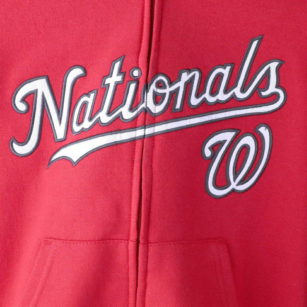 Washington Nationals Youth Team Color Wordmark Full-Zip Hoodie Online