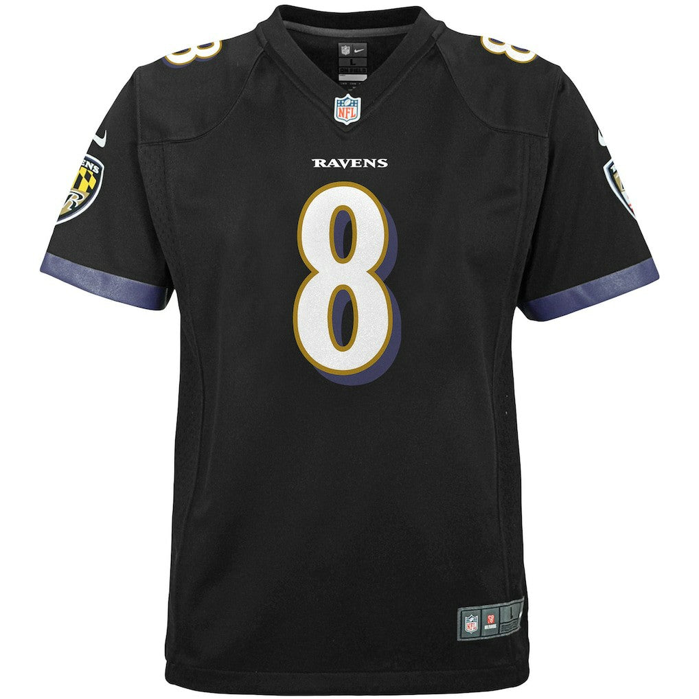 Lamar Jackson Baltimore Ravens Youth Game Jersey - Black - Nike