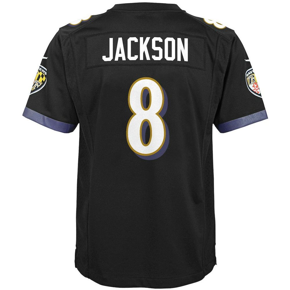 Lamar Jackson Baltimore Ravens Youth Game Jersey - Black - Nike