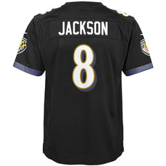 Lamar Jackson Baltimore Ravens Youth Game Jersey - Black - Nike