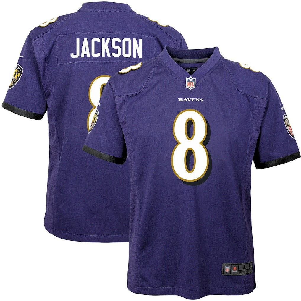 Lamar Jackson Baltimore Ravens Youth Game Jersey - Purple - Nike
