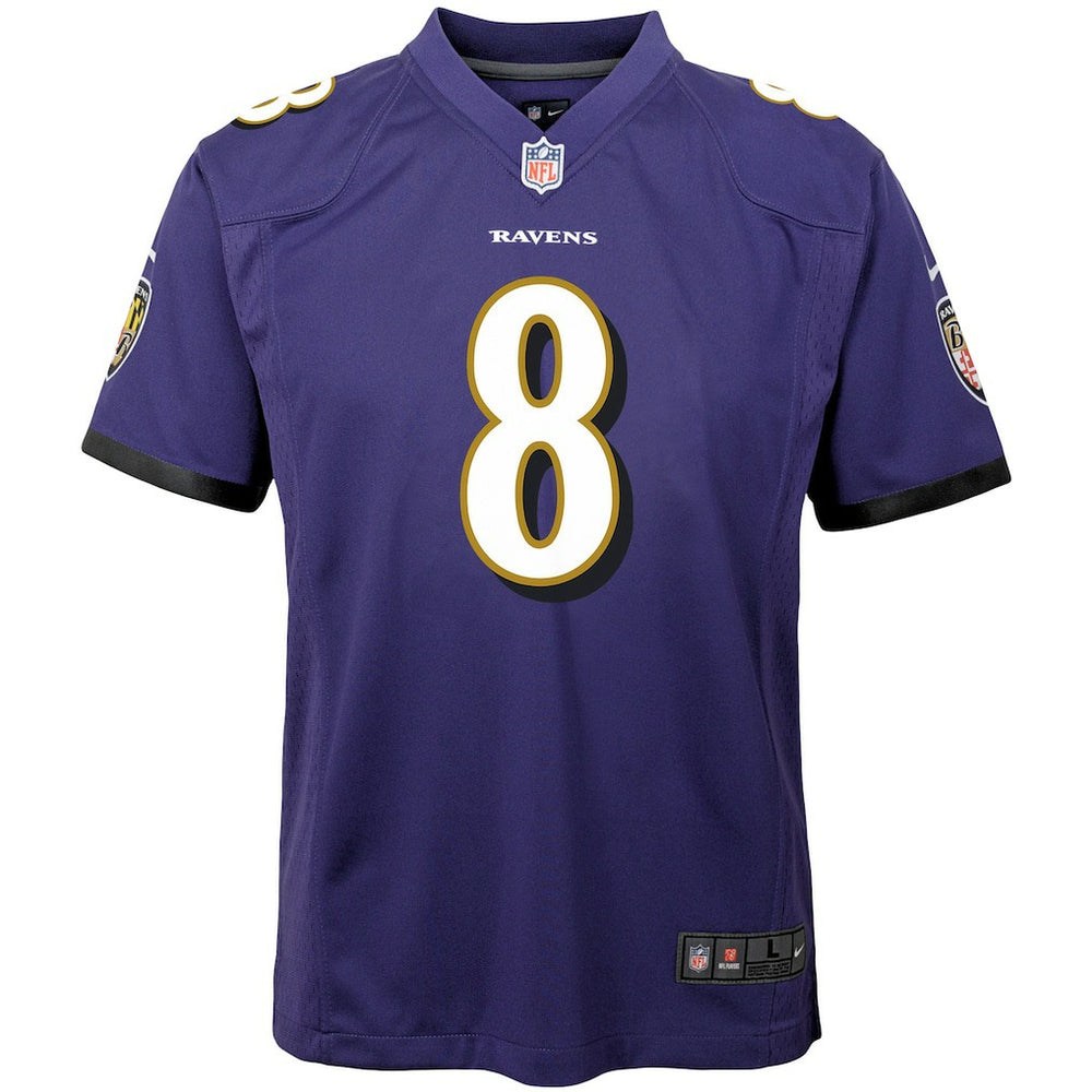 Lamar Jackson Baltimore Ravens Youth Game Jersey - Purple - Nike