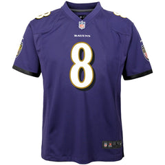 Lamar Jackson Baltimore Ravens Youth Game Jersey - Purple - Nike